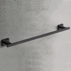 Towel Bar, 21 Inch, Modern, Matte Black